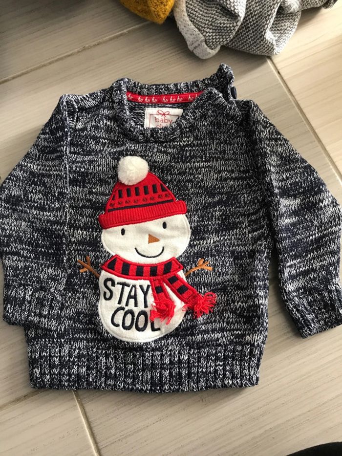 Pull bonhomme de neige c&a