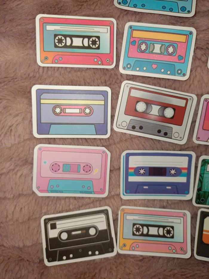 23 stickers de cassettes audio neufs - photo numéro 5