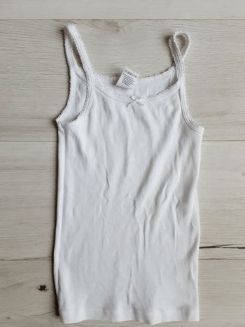 Vêtement fille tee-shirt débardeur blanc 8 ans