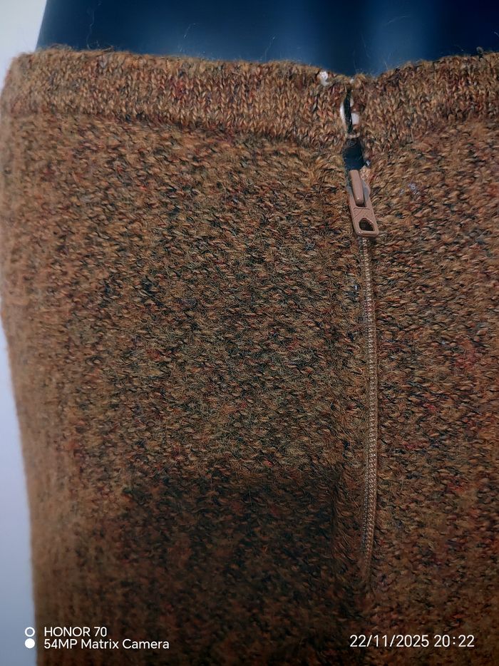 Jupe en laine et daim vintage - photo numéro 4