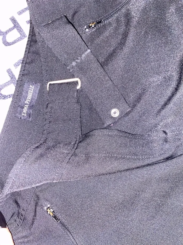 🌸 Pantalon noir droit avec ceinture intégrée 🌸 - photo numéro 2