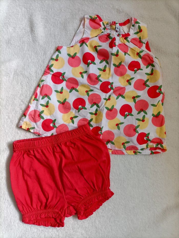 Tenue fille été 12 mois