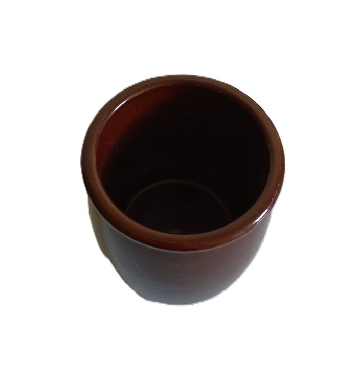 1 pot de yaourt marron. Danone. Grès - photo numéro 5