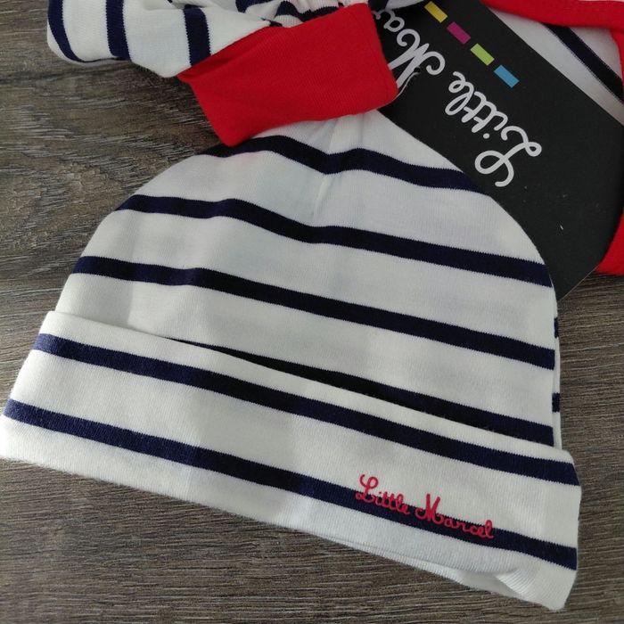 Little Marcel - ensemble Body bonnet et chaussons 1 mois - photo numéro 4