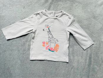 Tee shirt manches longues, fille, 12 mois