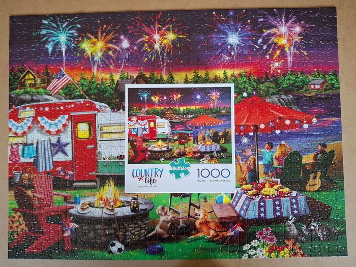 Puzzle Buffalo 1000 pièces "Fourth by the Lake" - photo numéro 3