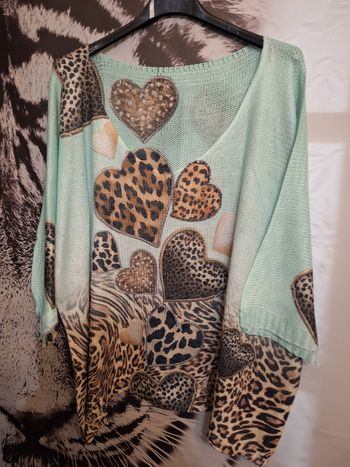 Pull maille heart 44 