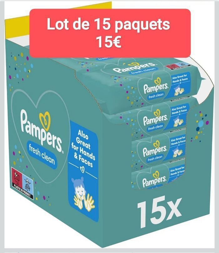 Lingettes bébé Pampers Fresh Clean
