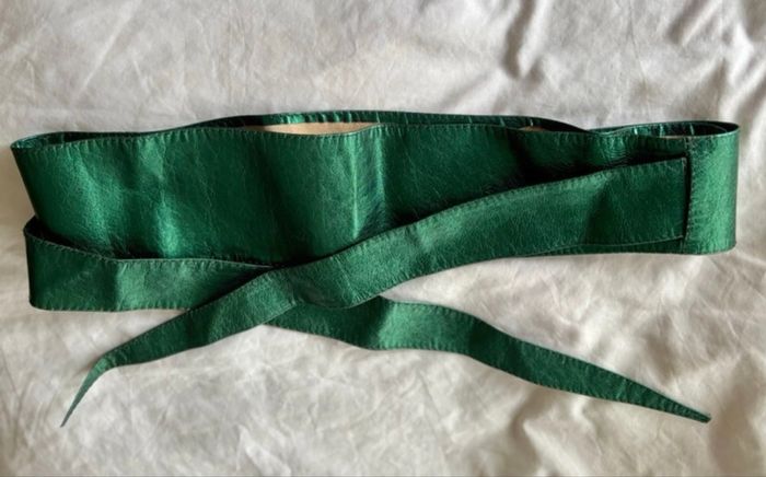 Ceinture cuir émeraude - photo numéro 6