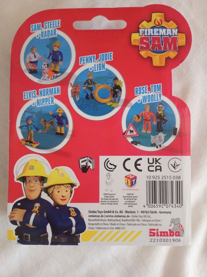 Sam, Steele et radar : figurines Sam le pompier - photo numéro 2