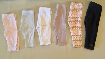 Lot leggings fins été fille