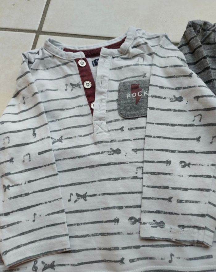 2 tee-shirts manches longues - photo numéro 2