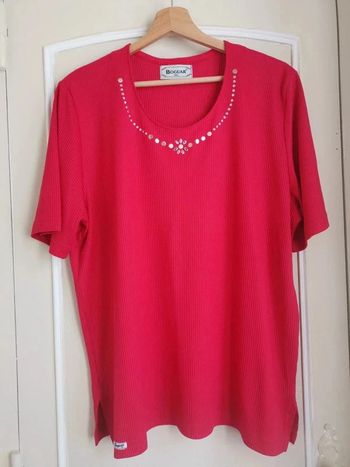 T shirt fluide côtelé taille 44
