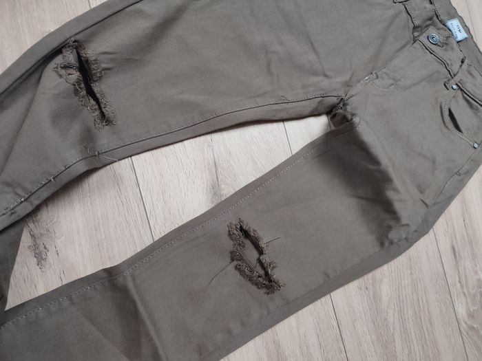 Pantalon femme élastique à trous - photo numéro 3
