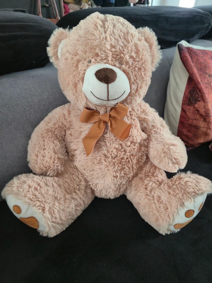 Gros nounours en peluche 45 cm - photo numéro 4