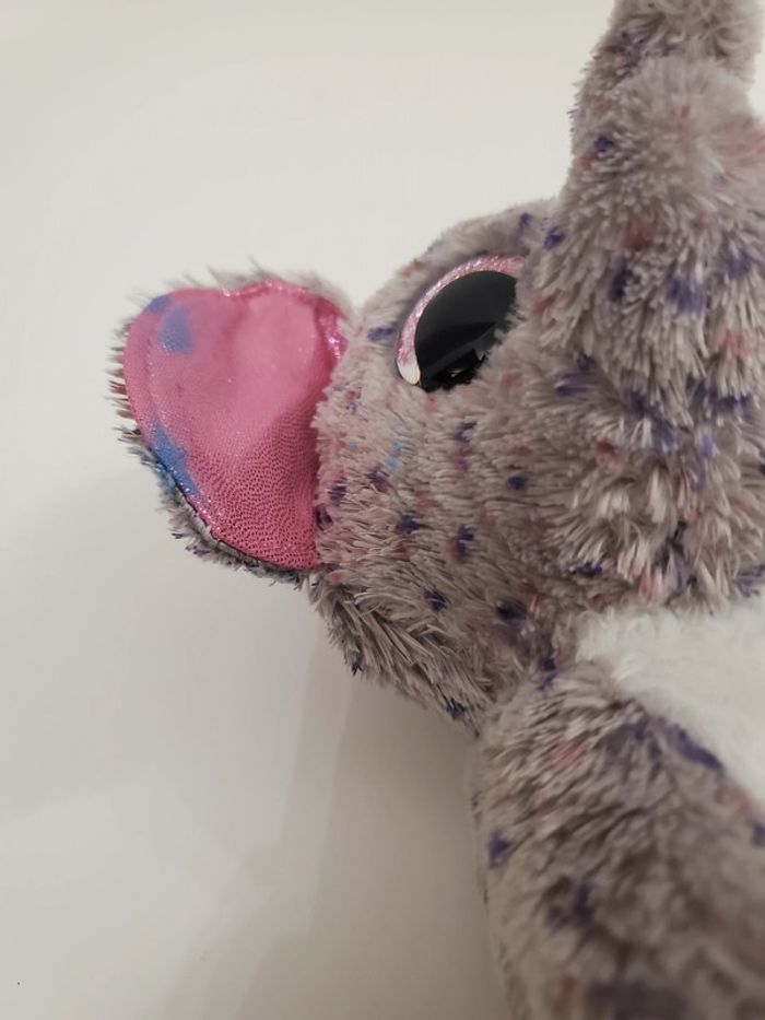 TY peluche d'un éléphant gris Bon état 18cm env. - photo numéro 6