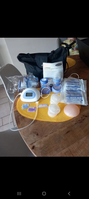 Tire lait double pompage lansinoh très bon état