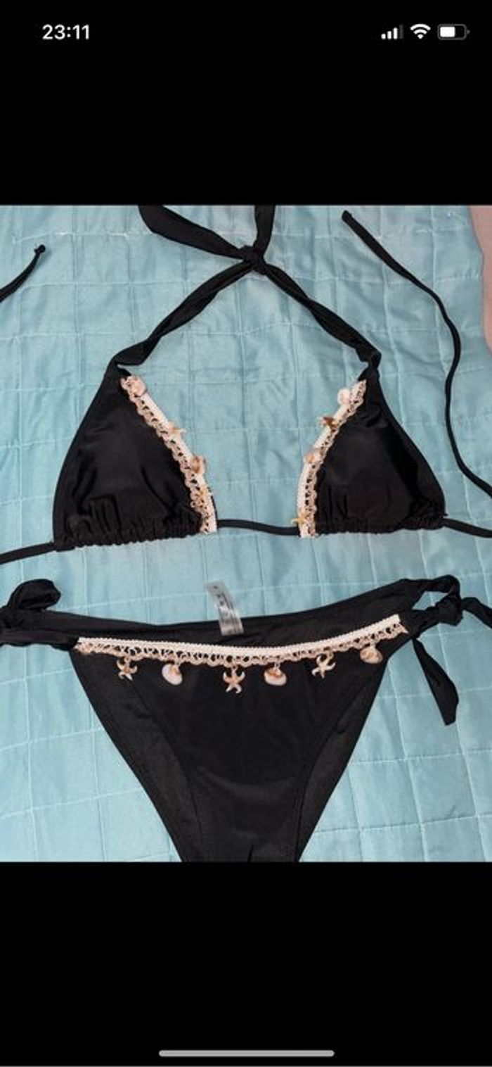 Bikini 2 pièces à motif 🐚