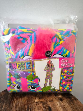 Déguisement ou pyjama zèbre coloré 3 ans neuf