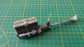 Moteur pièce détachée miniature Burago Bburago Alfa Romeo 2300 Monza 1934 1/18 1/18e 1/18ème #D35