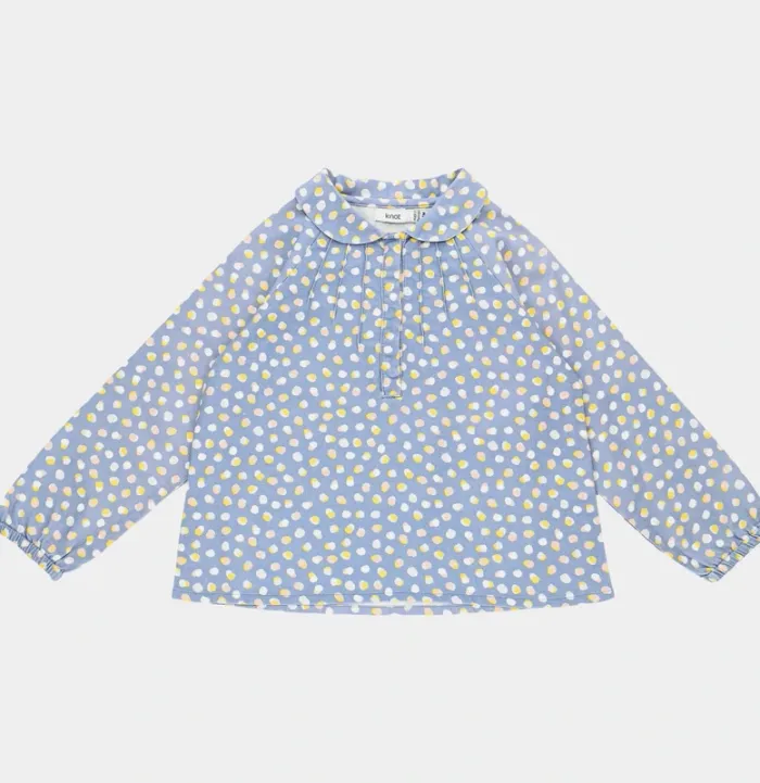 Blouse à manches longues 24 mois en coton Knot