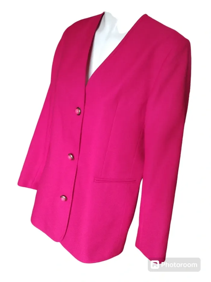 Veste jacket blazer rouge red vintage retro demi saison automne printemps