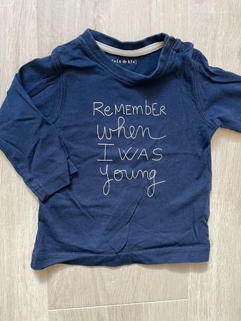 T-shirt ML 6M grain de blé remember