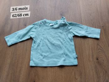 Tee shirt manches longues 3/6 mois