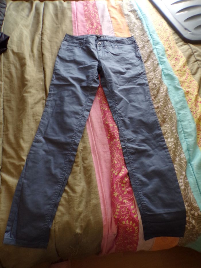 Pantalon bleu gris taille L