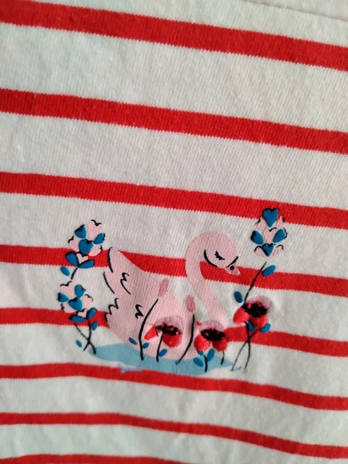 T-shirt manches longues cygnes SGMJ 8 ans - photo numéro 4