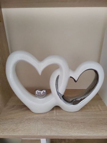 Décoration blanc coeur