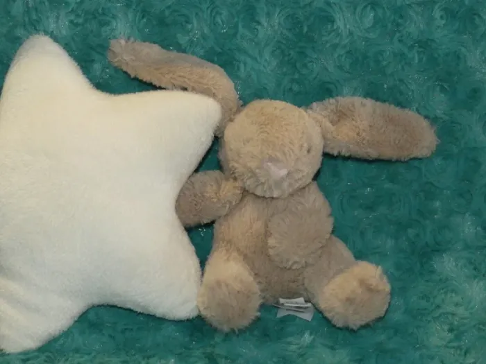 Doudou lapin étoile beige blanc Jellycat 🐰tbe - photo numéro 2