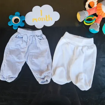 Lot 2 pantalons 1 mois