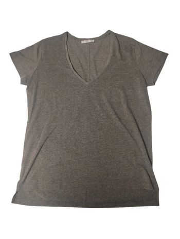 Tshirt gris basique - Zara - M (trou)