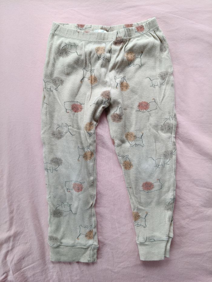 Pijama mixte Zara beige chats 104 cm - photo numéro 6