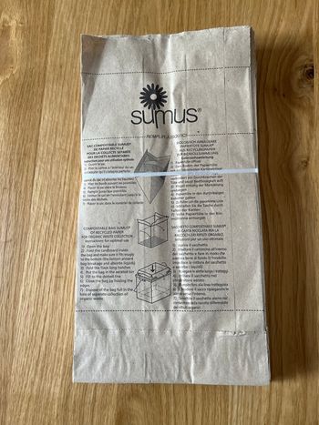 Sac en papier recyclé pour le compost