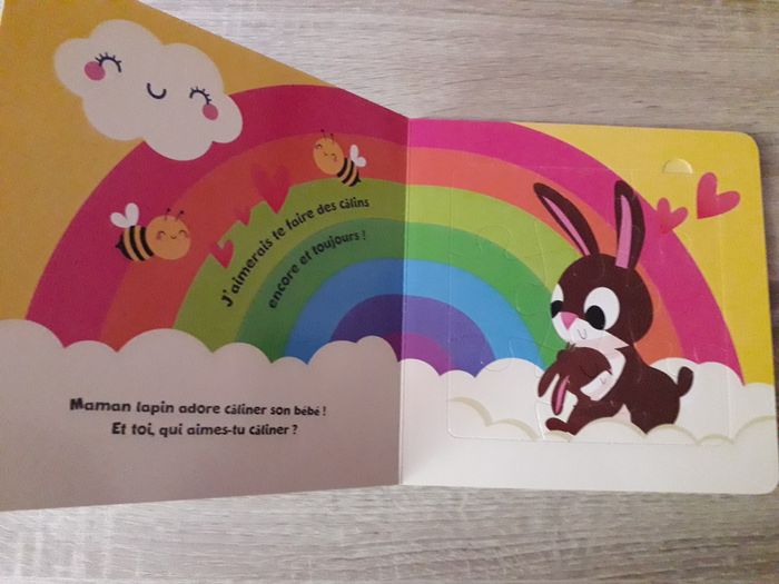 lots de 3 livres (2 livres puzzles + 1 livres animaux à caresser) neuf - photo numéro 3