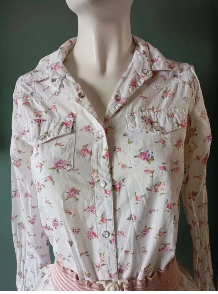 Chemise fleurie XS - photo numéro 4