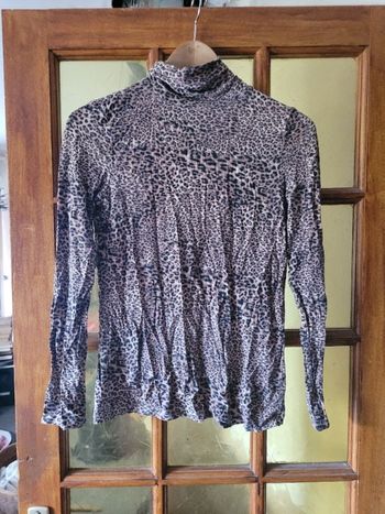 Col roule leopard M in extenso