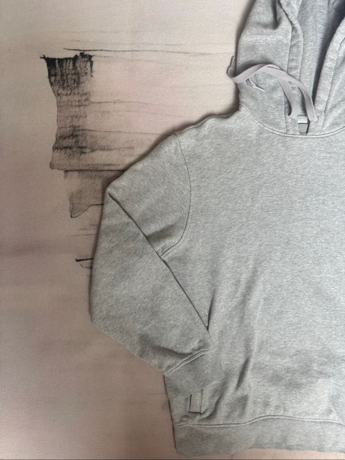 Sweat à capuche Lacoste gris taille S - photo numéro 4