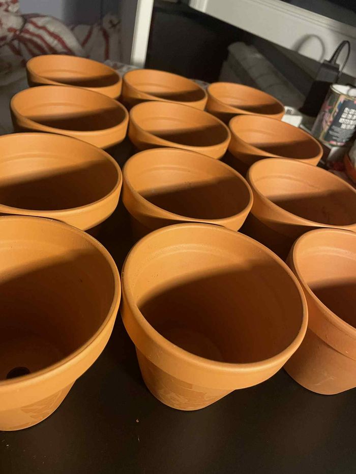 lot de 12 pots de fleurs - photo numéro 3