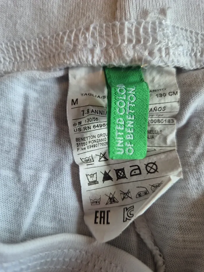 Lot de 2 shorts united color of benetton 7/8 ans - photo numéro 3