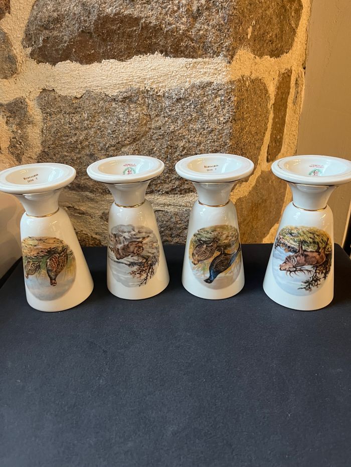 Magnifique lot de 4 mazagran St Hubert Vintage - photo numéro 5