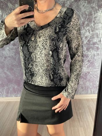Blouse motif animal noire et blanche Arkitect 42