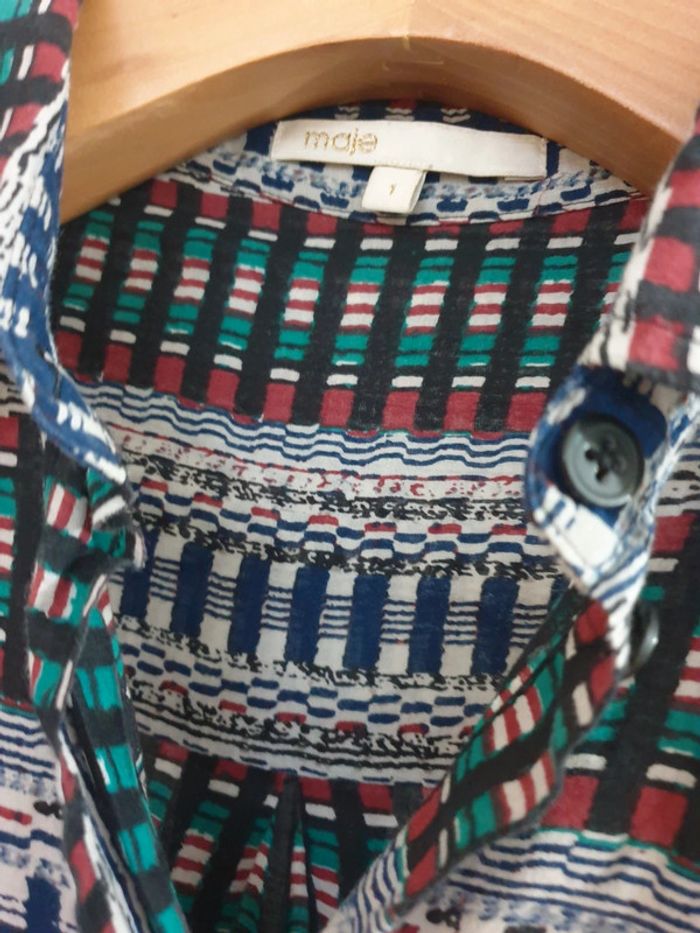 Chemise Top Haut 100% coton Maje Taille 1 - photo numéro 2