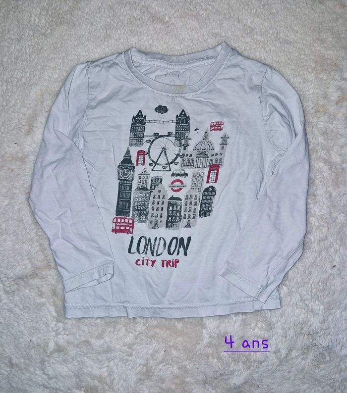 T-shirt manches longues garçon 4 ans
