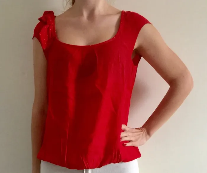 Blouse rouge