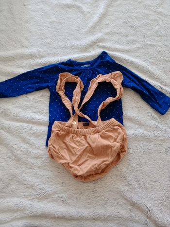 Ensemble fille 12mois short et haut c46