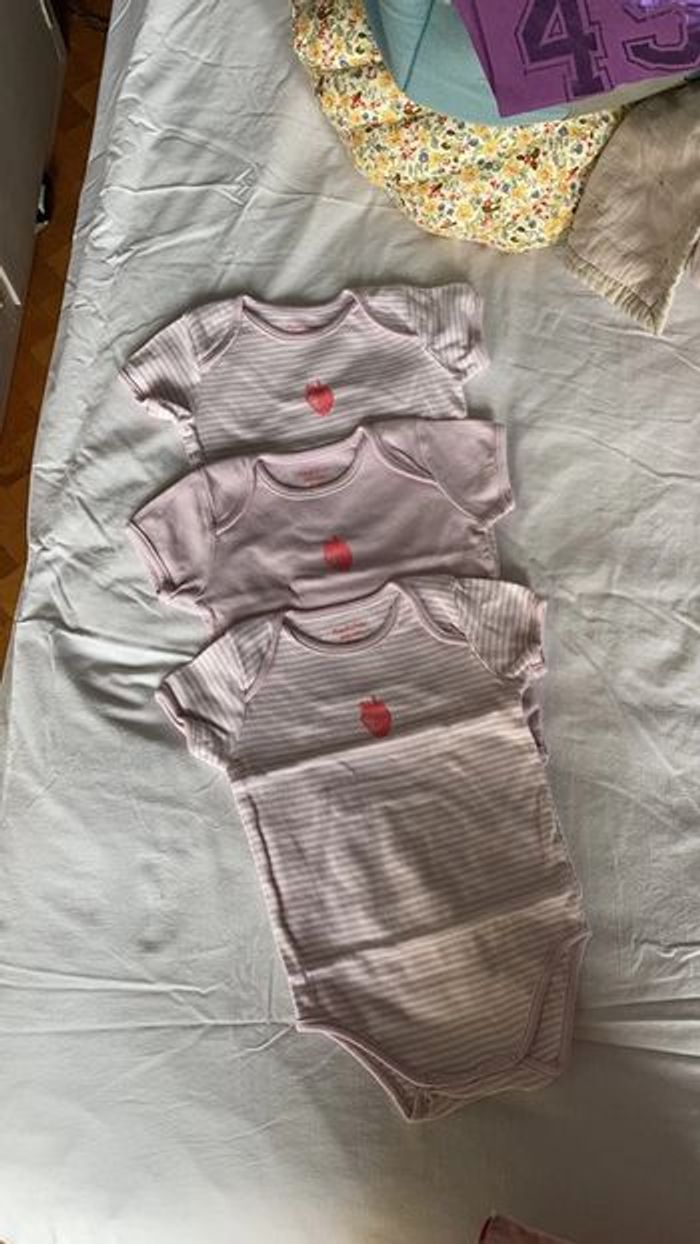 Bout’chou 3 bodies 24 mois lilas - photo numéro 2