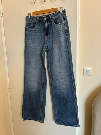 Jean taille basse droit D92 Stradivarius – Bleu – Taille 38